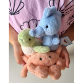 PUSZYSTY ŻÓŁW zielona przytulanka 7 cm