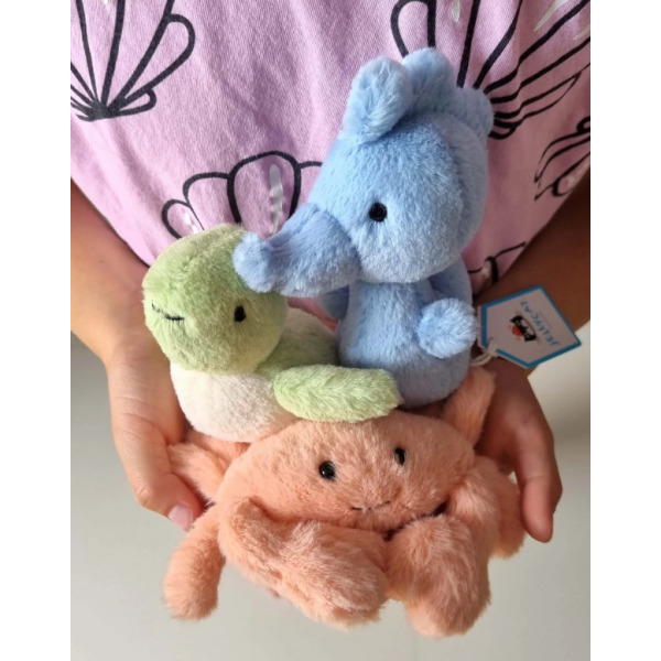 PUSZYSTY ŻÓŁW zielona przytulanka 7 cm