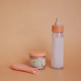 Magiczna butelka i słoiczek z jedzeniem i łyżeczką do karmienia lalek Tiny Tummies