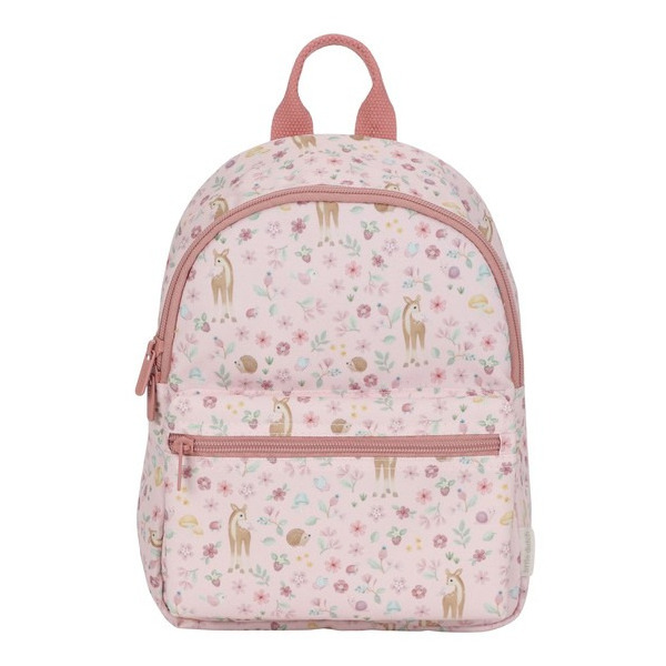 SARENKA różowy plecak dla przedszkolaka z paskiem na klatkę piersiową Fairy Garden