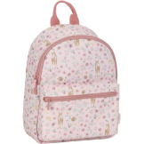 SARENKA różowy plecak dla przedszkolaka z paskiem na klatkę piersiową Fairy Garden