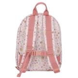 SARENKA różowy plecak dla przedszkolaka z paskiem na klatkę piersiową Fairy Garden