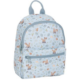LISEK niebieski plecak dla przedszkolaka z paskiem na klatkę piersiową Forest Friends