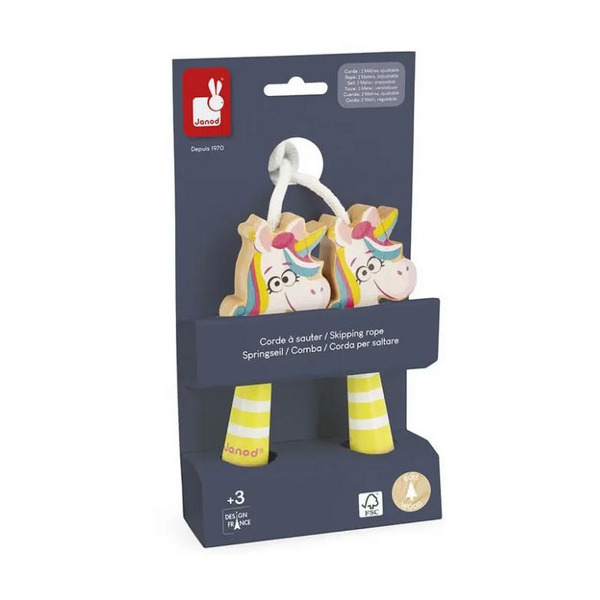 JEDNOROŻEC skakanka z drewnianymi rączkami Applepop