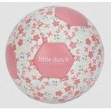 Różowa mini PIŁKA w kwiatki 16 cm