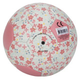 Różowa mini PIŁKA w kwiatki 16 cm