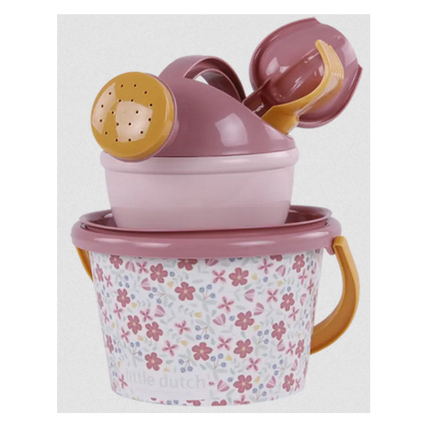 ZESTAW PLAŻOWY 5 elementów wiaderko konewka i akcesoria Pink