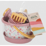 ZESTAW PLAŻOWY 5 elementów wiaderko konewka i akcesoria Pink