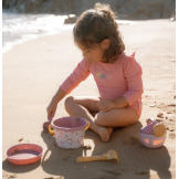 ZESTAW PLAŻOWY 5 elementów wiaderko konewka i akcesoria Pink