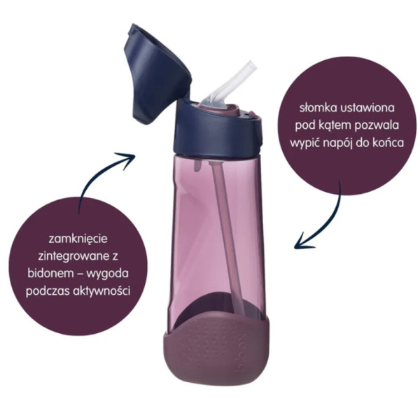 TRITANOWA BUTELKA na wodę ze słomką 600 ml Harry Potter B.Box