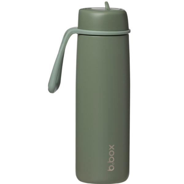 BUTELKA TERMICZNA ze składanym ustnikiem – termos ze stali nierdzewnej 690ml Olive