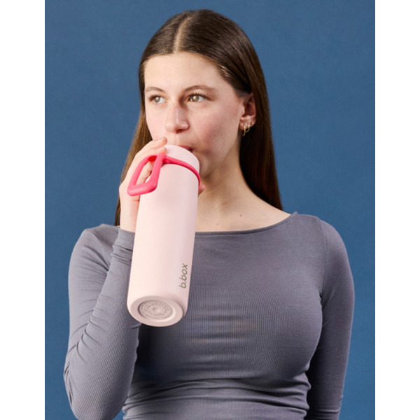 BUTELKA TERMICZNA ze składanym ustnikiem – termos ze stali nierdzewnej 690ml Pink Paradise
