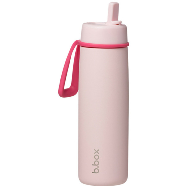 BUTELKA TERMICZNA ze składanym ustnikiem – termos ze stali nierdzewnej 690ml Pink Paradise