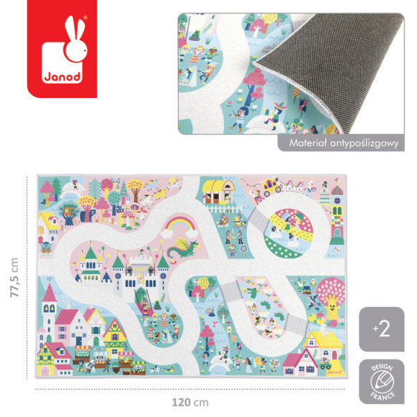 ZACZAROWANE KRÓLESTWO mata do zabawy dywanik z drogą Cross Roads