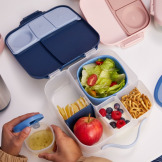 DUŻY GRANATOWY LUNCHBOX z wkładem chłodzącym 2l Midnight