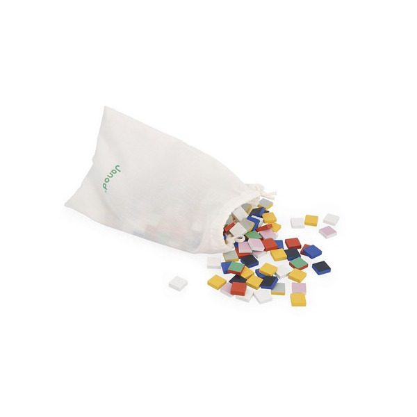 PIKSELE drewniana układanka logiczna Symetria i kodowanie 4w1 z kartami pracy