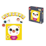 MIŚ drewniana układanka magnetyczna Emocje