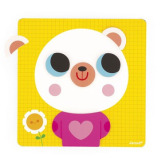 MIŚ drewniana układanka magnetyczna Emocje