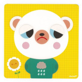 MIŚ drewniana układanka magnetyczna Emocje