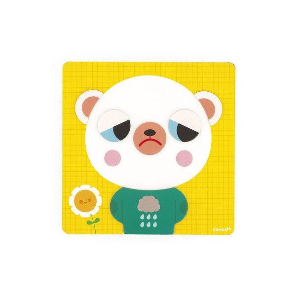 MIŚ drewniana układanka magnetyczna Emocje