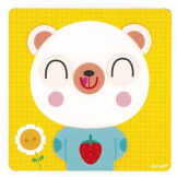 MIŚ drewniana układanka magnetyczna Emocje