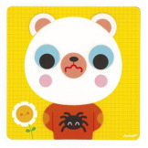 MIŚ drewniana układanka magnetyczna Emocje