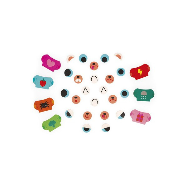 MIŚ drewniana układanka magnetyczna Emocje