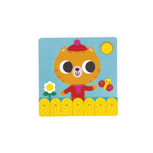 KOT drewniana układanka magnetyczna Plan Dnia