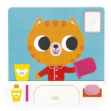 KOT drewniana układanka magnetyczna Plan Dnia