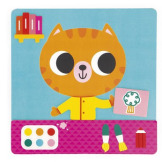 KOT drewniana układanka magnetyczna Plan Dnia