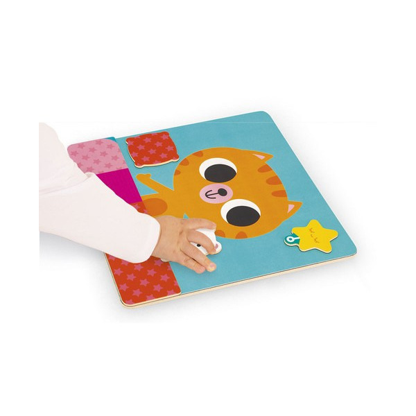 KOT drewniana układanka magnetyczna Plan Dnia