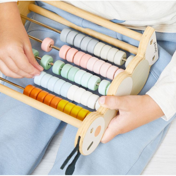 GĄSIENICA drewniane liczydło do nauki liczenia Sweet Cocoon