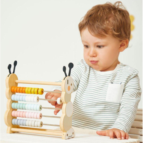 GĄSIENICA drewniane liczydło do nauki liczenia Sweet Cocoon