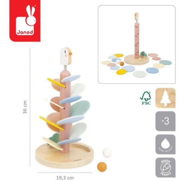 PTASZEK drewniany kulodrom  Sweet Cocoon