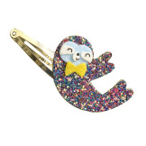 EGZOTYCZNE ZWIERZĘTA zestaw kreatywny do tworzenia biżuterii Brokatowe spinki do włosów Art&Craft