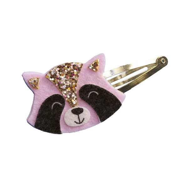 LEŚNE ZWIERZĘTA zestaw kreatywny do tworzenia biżuterii Brokatowe spinki do włosów Art&Craft