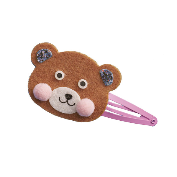 LEŚNE ZWIERZĘTA zestaw kreatywny do tworzenia biżuterii Brokatowe spinki do włosów Art&Craft