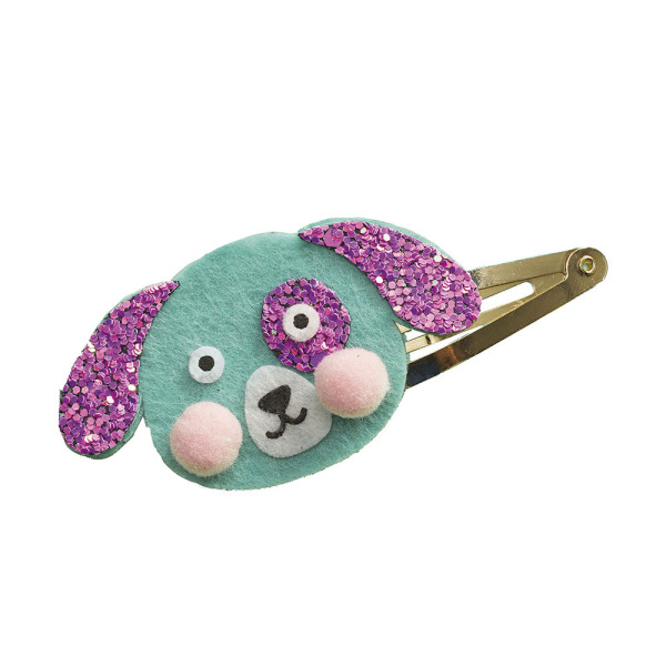 PIESKI I KOTKI zestaw kreatywny do tworzenia biżuterii Brokatowe spinki do włosów Art&Craft