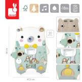 MIŚ duża drewniana tablica manipulacyjna 20 aktywności Pure