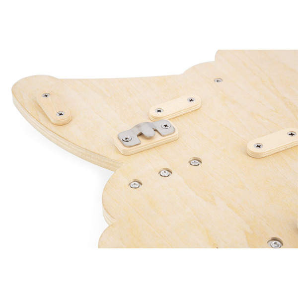 KROKODYL duża drewniana tablica manipulacyjna 14 aktywności Tropik