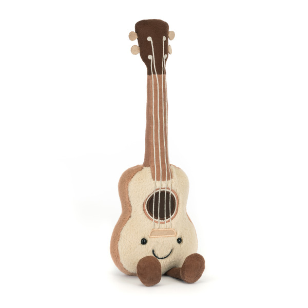 ZABAWNE UKULELE brązowa przytulanka 37 cm Amuse