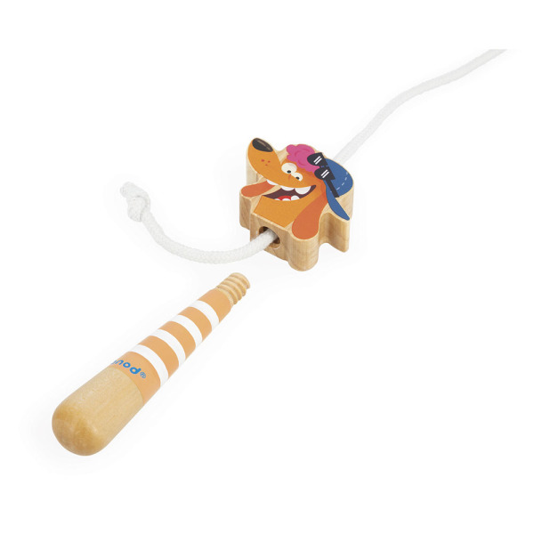 PIESEK skakanka z drewnianymi rączkami Applepop