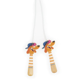 PIESEK skakanka z drewnianymi rączkami Applepop