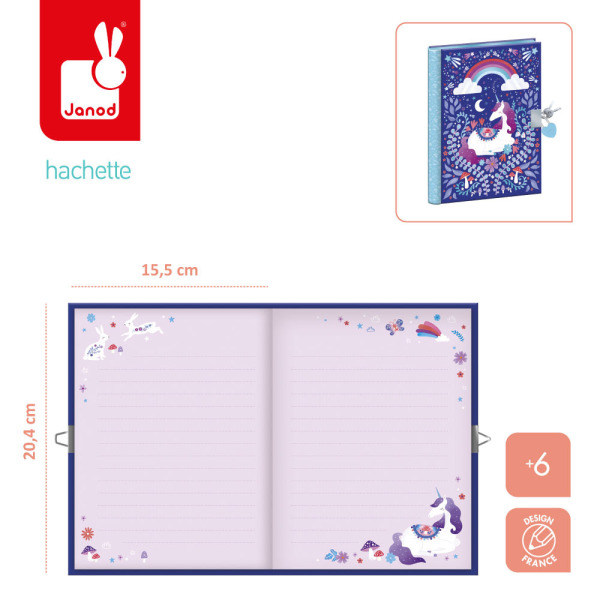 JEDNOROŻCE sekretny pamiętnik na kłódkę Kraina Snów