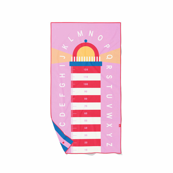 DWUSTRONNY RĘCZNIK PLAŻOWY PlayTowels L 180 x 100 cm Lighthouse Cherry