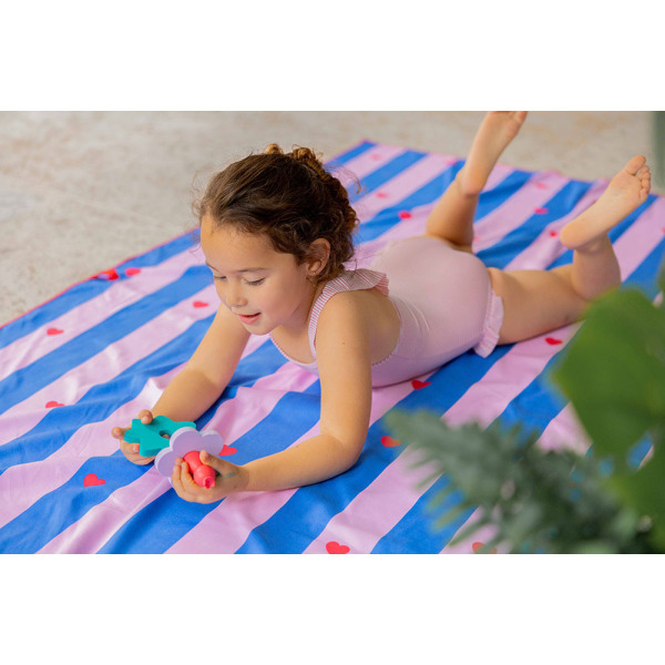 DWUSTRONNY RĘCZNIK PLAŻOWY PlayTowels L 180 x 100 cm Lighthouse Cherry