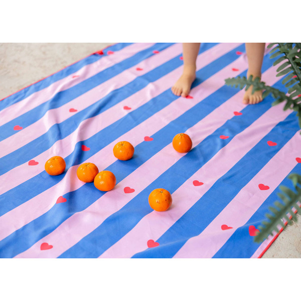 DWUSTRONNY RĘCZNIK PLAŻOWY PlayTowels L 180 x 100 cm Lighthouse Cherry