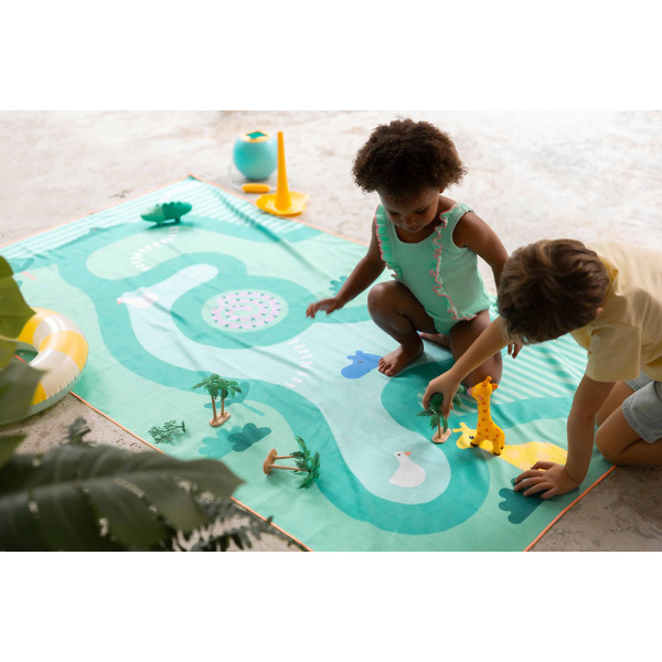 DWUSTRONNY RĘCZNIK PLAŻOWY PlayTowels L 180 x 100 cm Safari