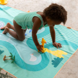 DWUSTRONNY RĘCZNIK PLAŻOWY PlayTowels L 180 x 100 cm Safari