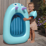 DMUCHANY PONTON do pływania dla dzieci niebieski Ocean